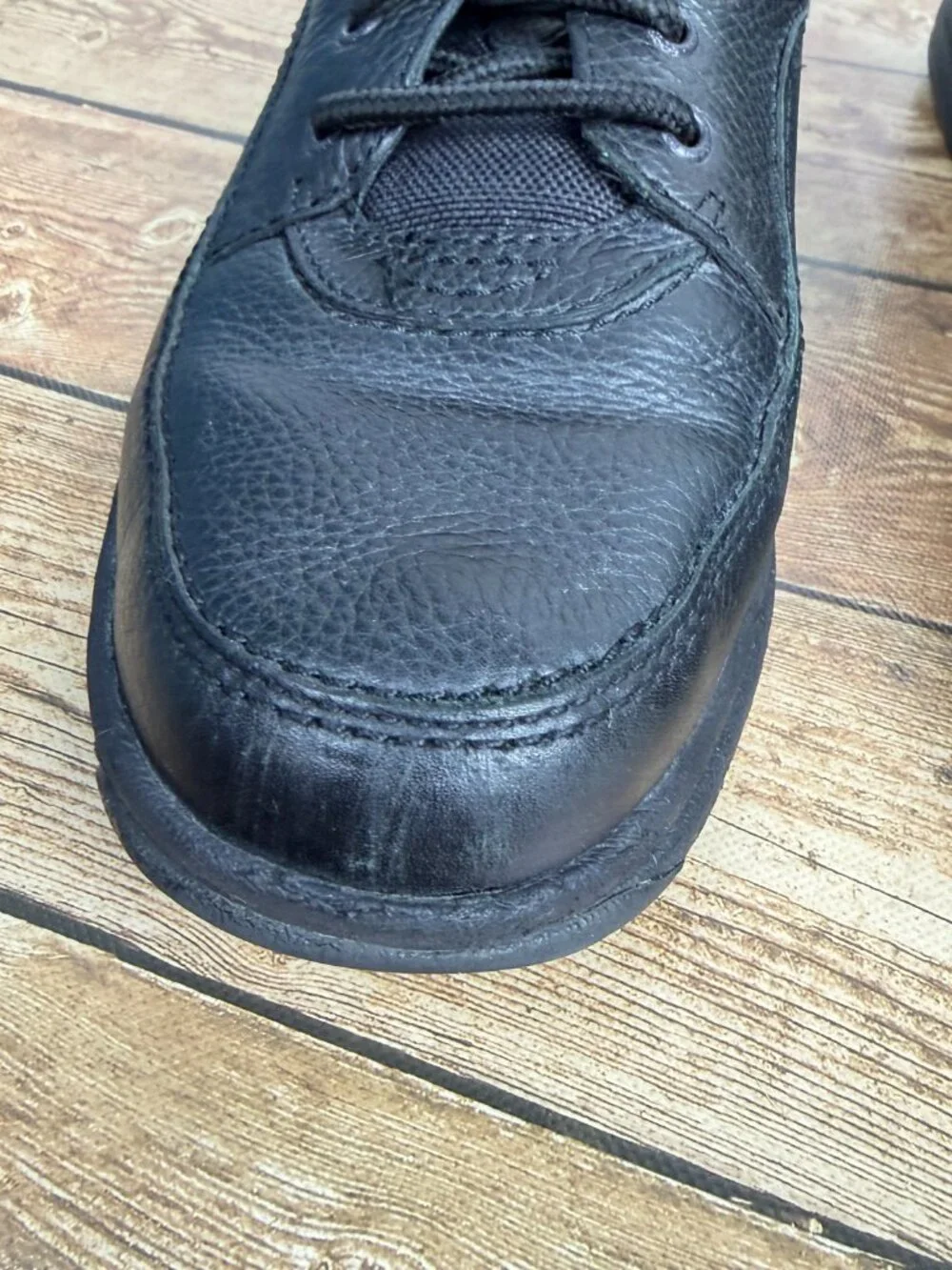 Rockport Men's 12 Black Leather Lace Up Moc Toe Oxford Dress Casual Shoes